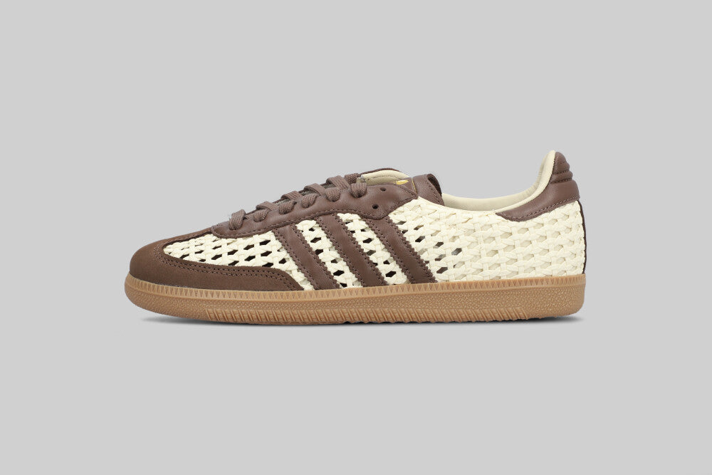Women's adidas Samba OG Basketweave 'Cream White' - IH9373 - Lust México
