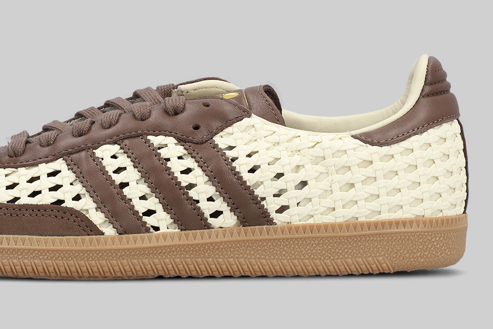 Women's adidas Samba OG Basketweave 'Cream White' - IH9373 - Lust México