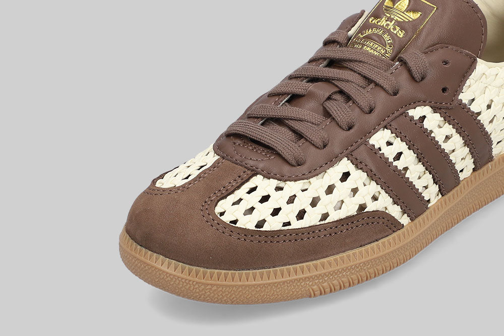 Women's adidas Samba OG Basketweave 'Cream White' - IH9373 - Lust México
