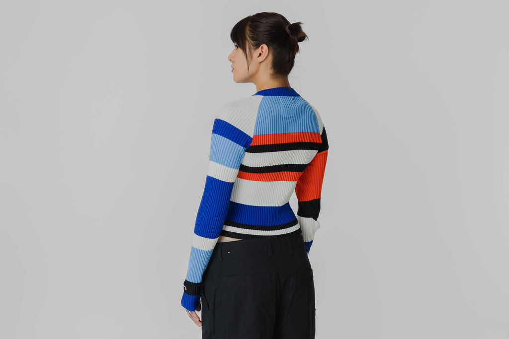 Women's Jordan Flight LS Striped Sweater - II7142-412 - Lust México