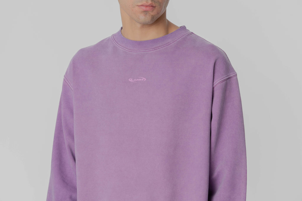 Lust Brand 26 Pigment Crewneck - LB26CRWMPIG-PUR