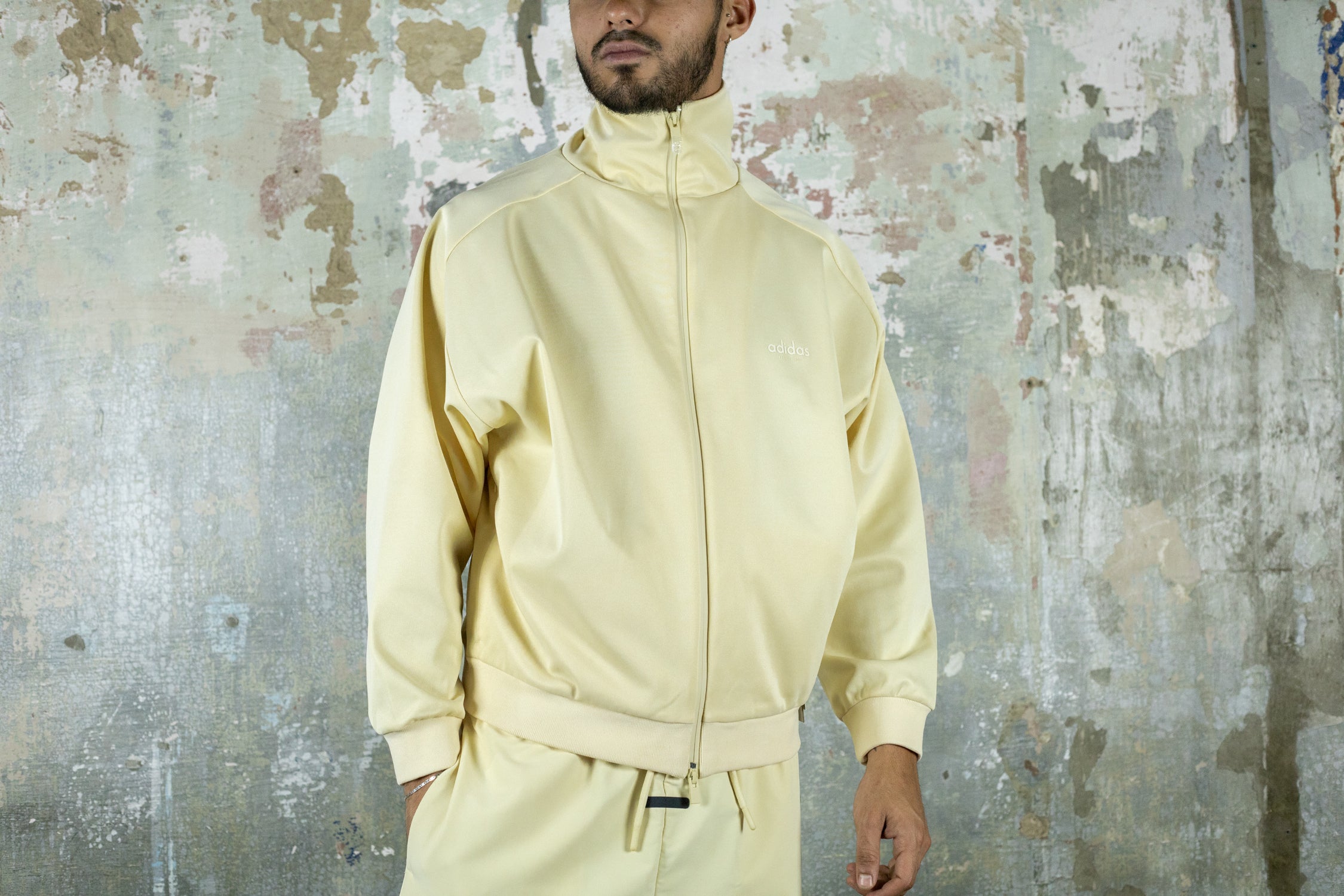 Gold adidas track jacket hotsell