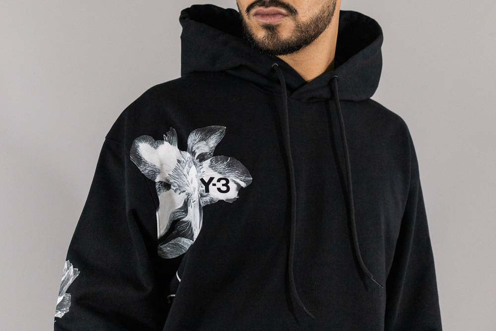 adidas Y-3 Graphic Floral French Terry Hoodie