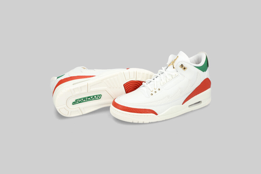 Air Jordan 3 Retro "El Vuelo" 'Summit White and Pine Green' FTW - SNEAKERS - MEN - ADULT - QS - FA - 25 en Lust México