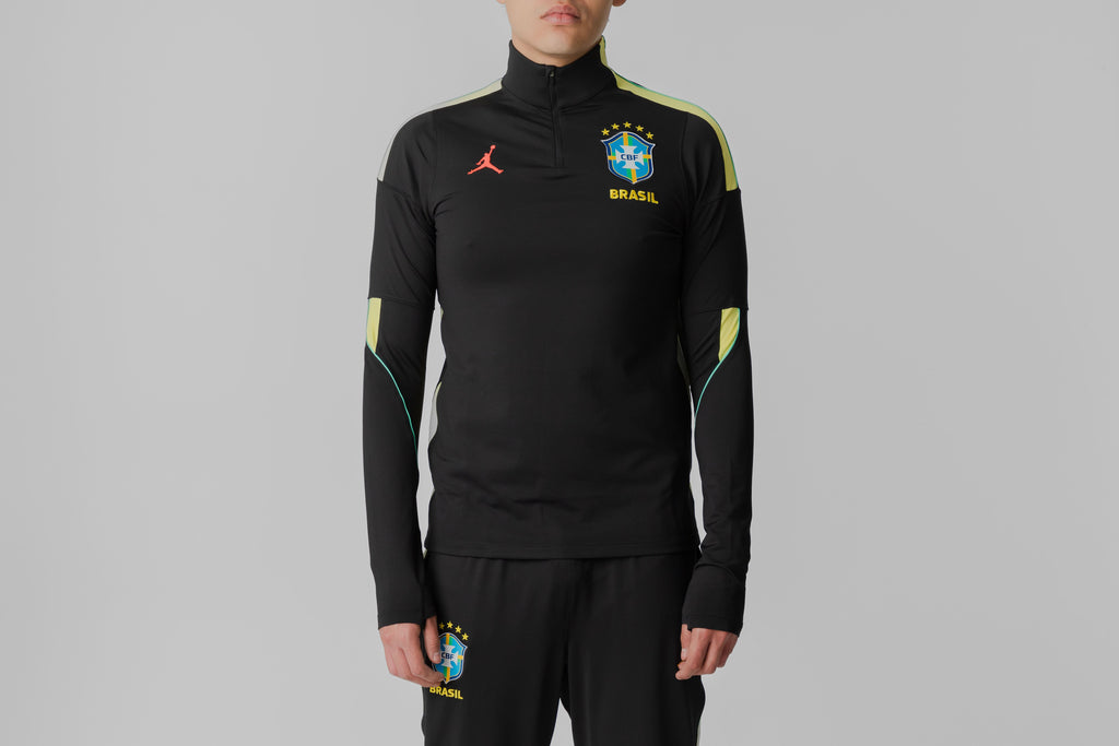 Jordan Brasil Strike Soccer Knit Drill Top - IQ3293-010 - Lust México