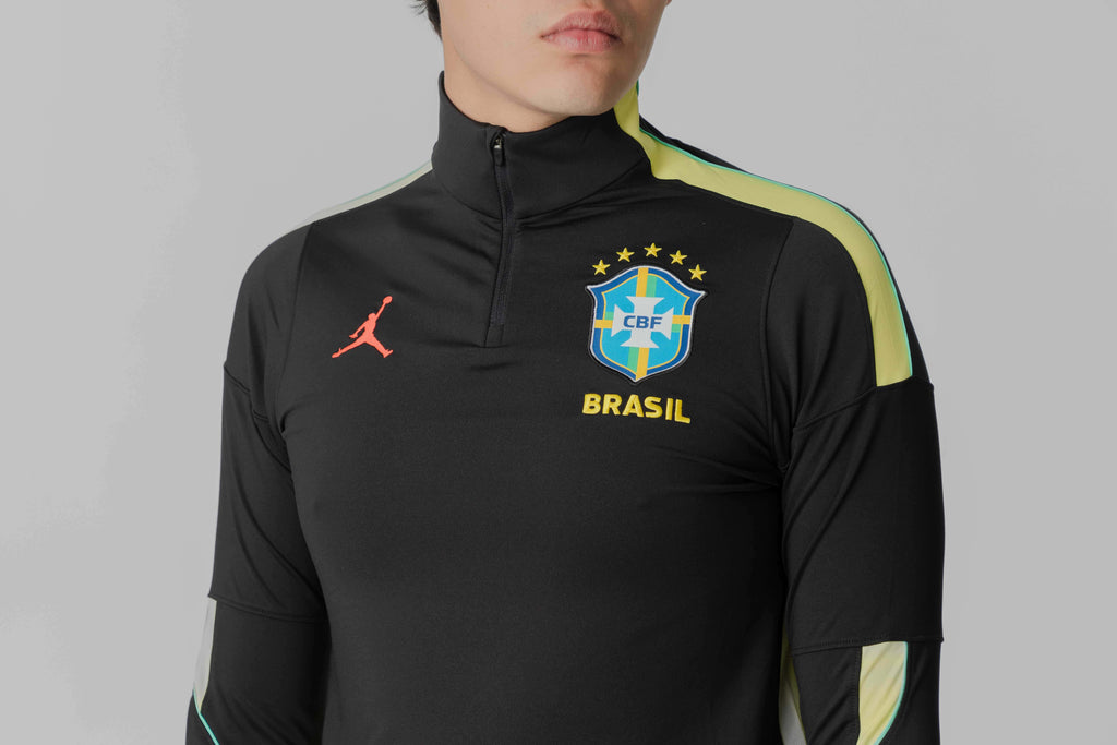 Jordan Brasil Strike Soccer Knit Drill Top - IQ3293-010 - Lust México