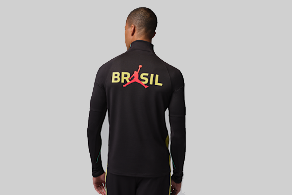 Jordan Brazil Strike Soccer Knit Drill Top - IQ3293-010 - Lust México
