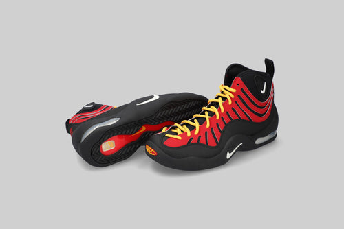 Nike Air Bakin High SP 'Black and Varsity Red' - IQ5365-600 - Lust México