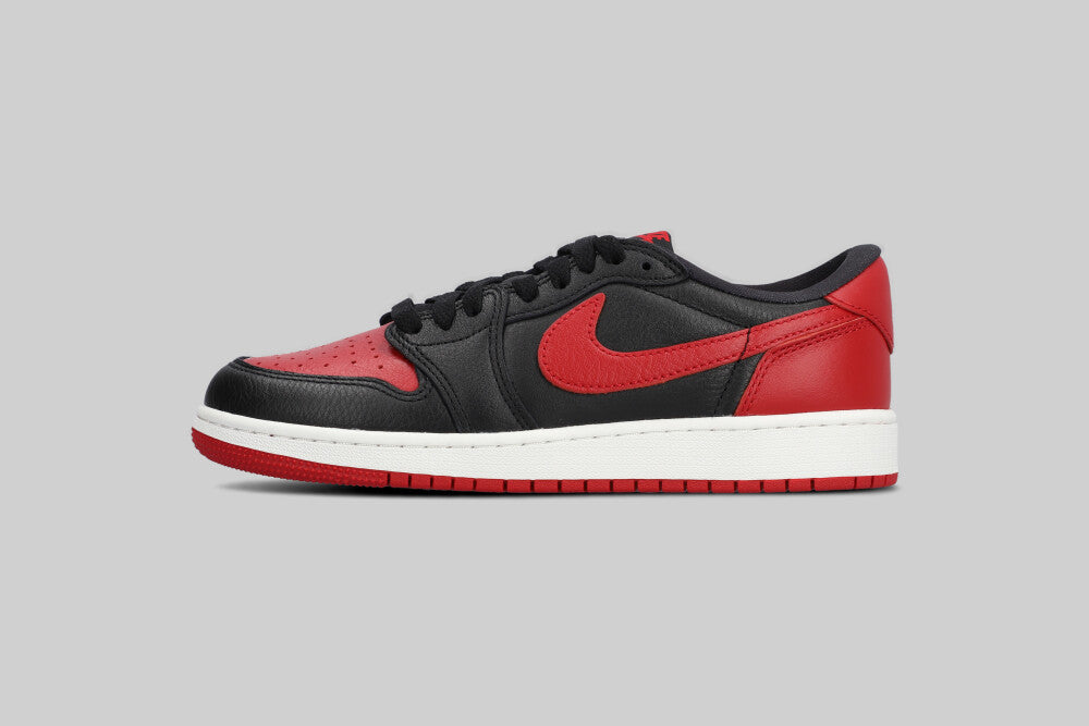 Air Jordan 1 Retro Low OG "Banned" 'Black and Varsity Red' (GS) - IW6277-001