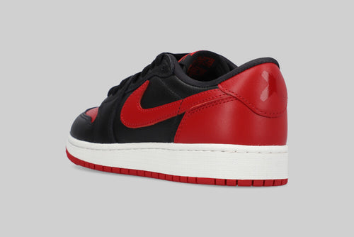 Air Jordan 1 Retro Low OG "Banned" 'Black and Varsity Red' (GS) - IW6277-001