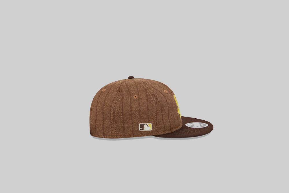New Era San Diego Padres MLB Wool Pinstripe 9Fifty Retro Crown Strapback Cap - 60763752