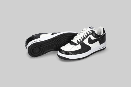 Nike Air Force 1 Low Cracked Leather 'Black & White' - JA0248-300 - Lust México