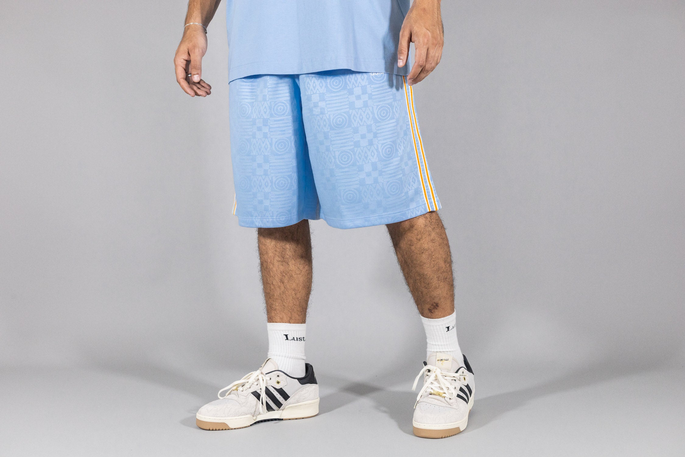 adidas 80s Loose Buttoned 3-Stripes 11-Inch Bermuda Shorts