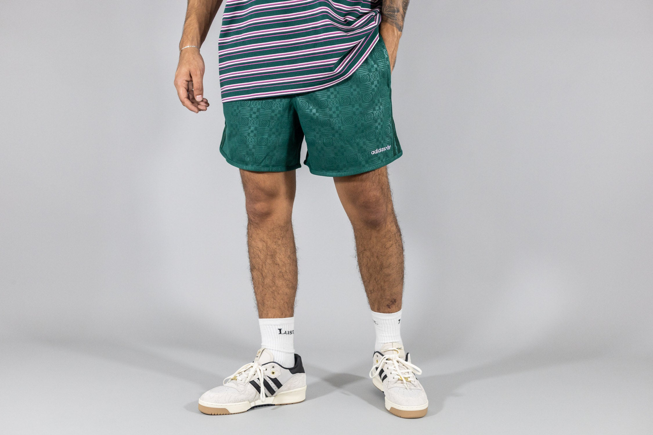 adidas 80s Embossed 3-Stripes Sprinter Shorts