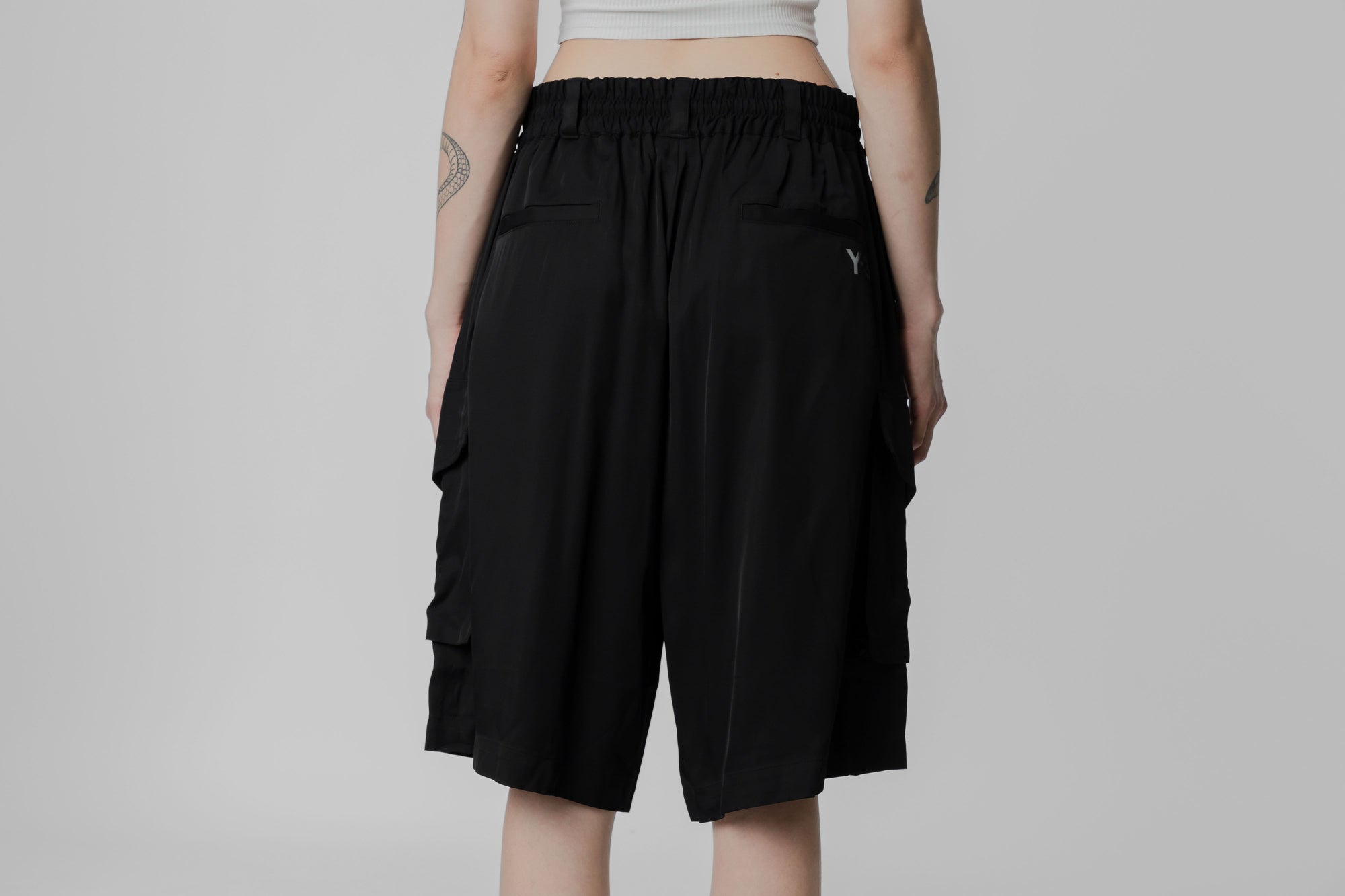 adidas Y-3 Rayon Twill Shorts 'Black' - [sku] - Lust México
