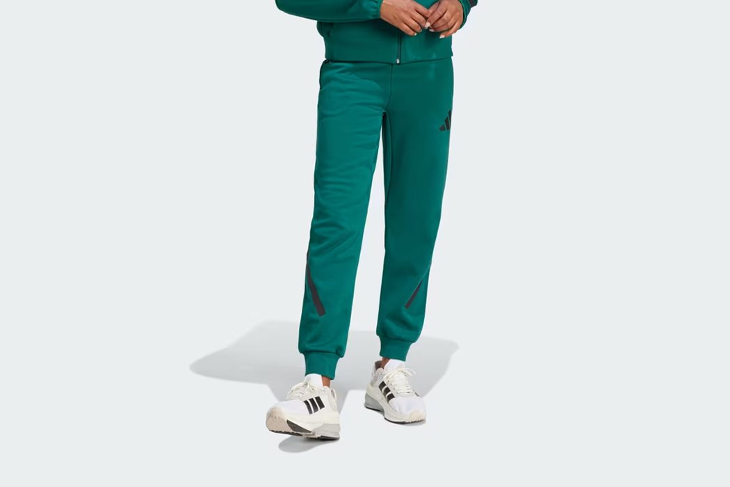 Green adidas pants womens best sale