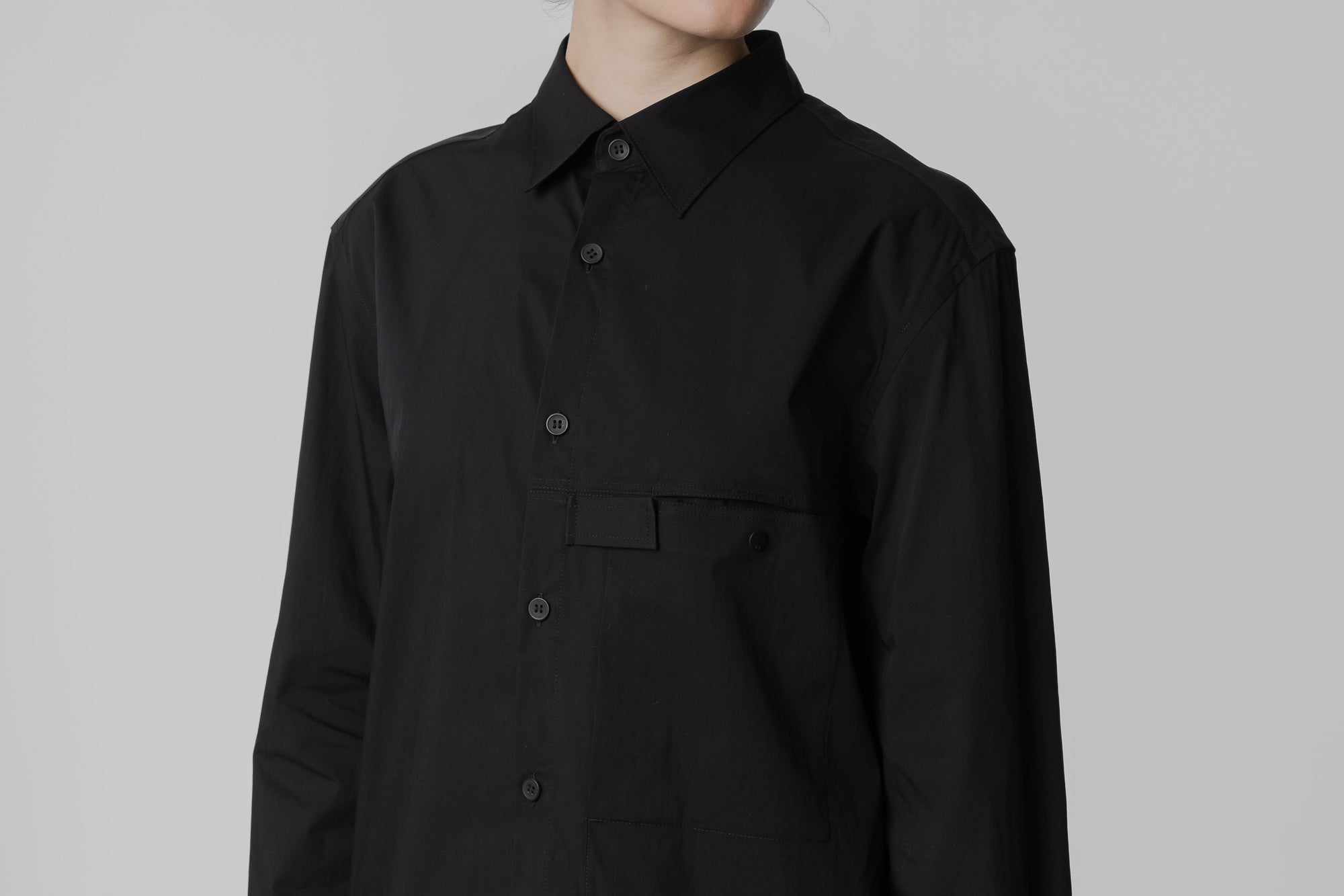 adidas Y-3 Pleated Pocket Shirt 'Black' - [sku] - Lust México