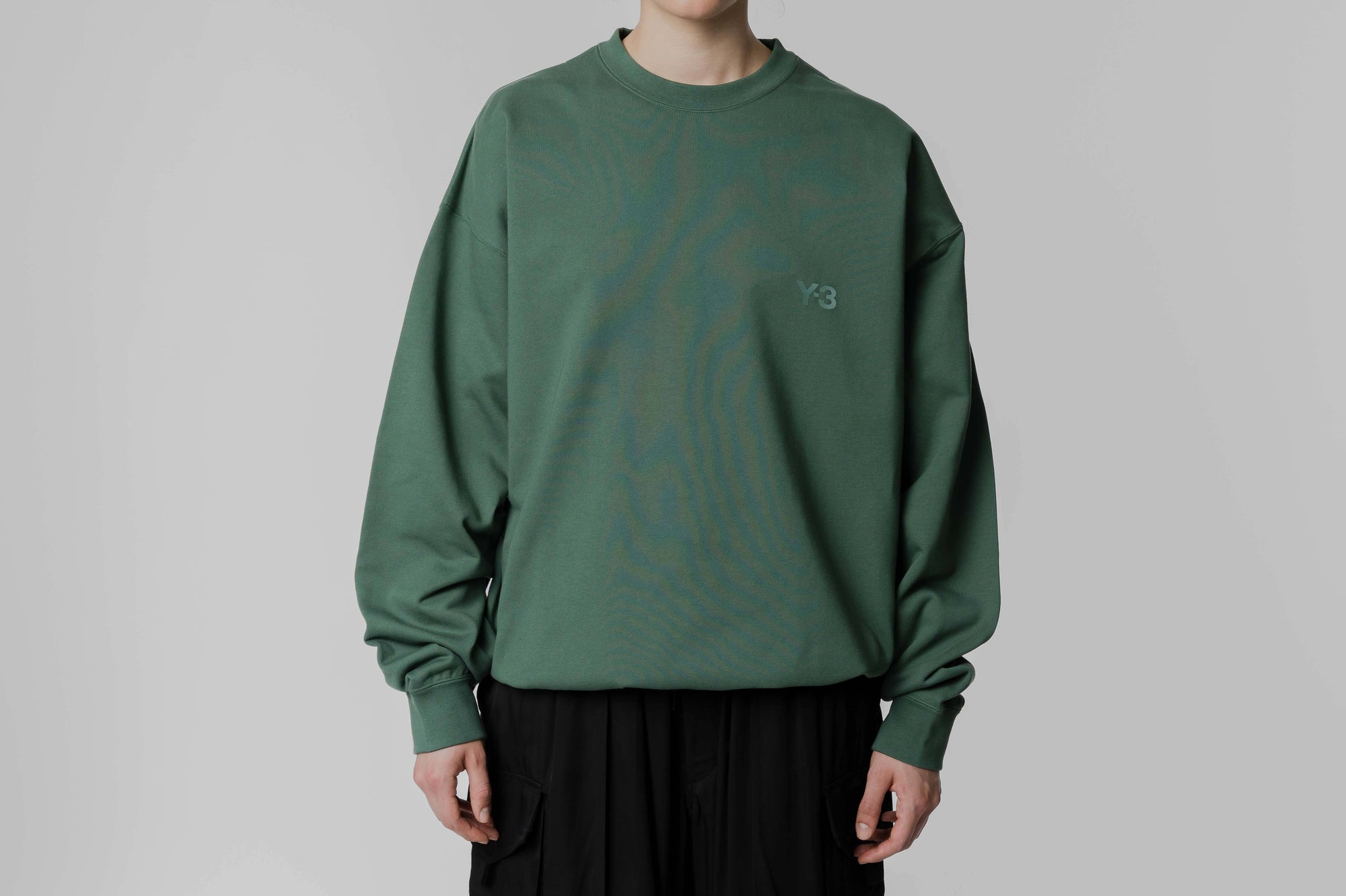 adidas Y-3 French Terry Crew Sweater 'Green Oxide' - [sku] - Lust México