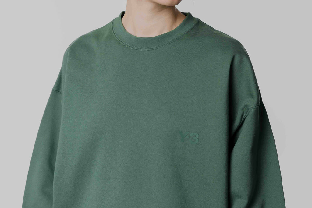 adidas Y-3 French Terry Crew Sweater 'Green Oxide' - [sku] - Lust México