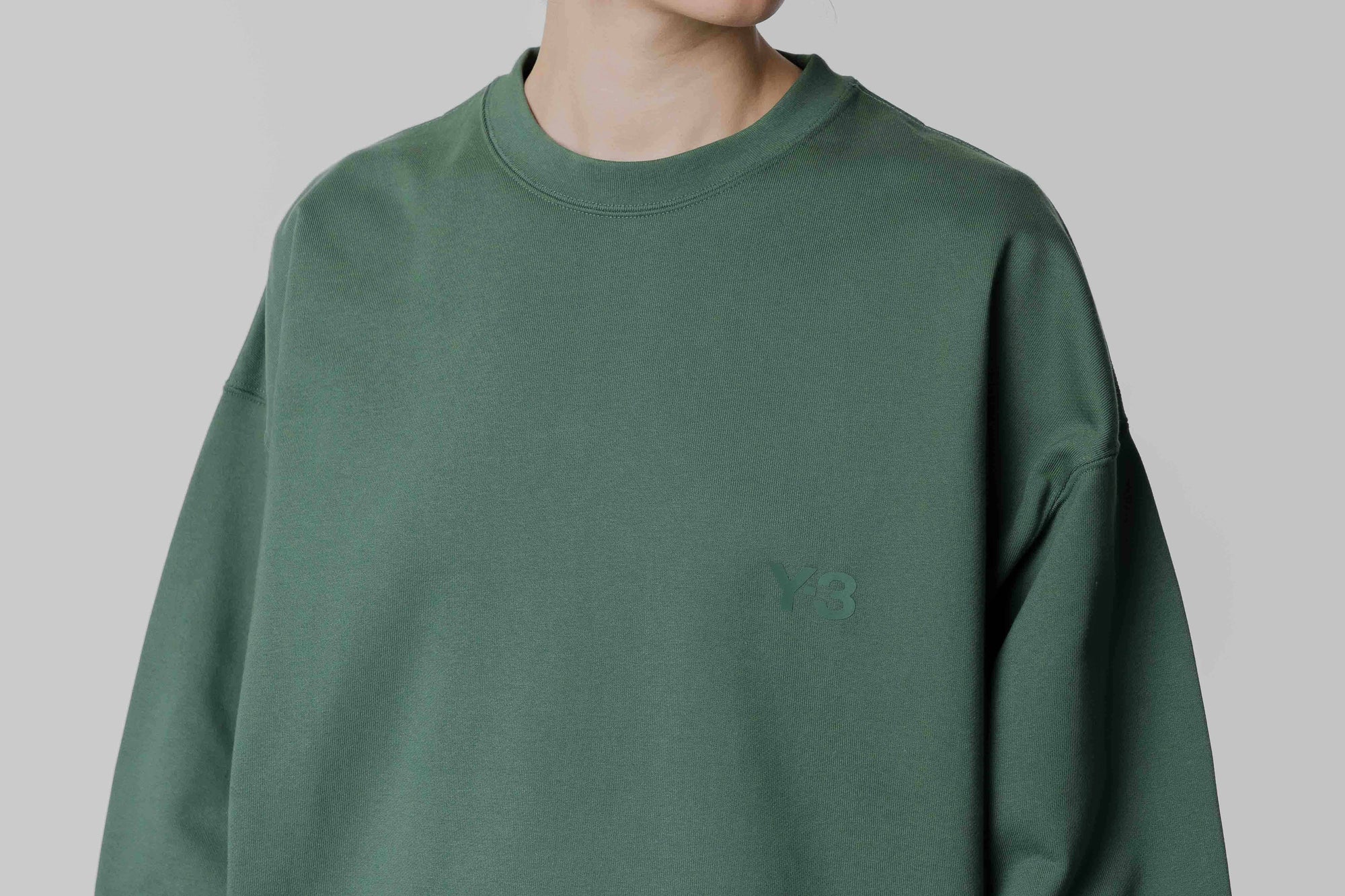 adidas Y-3 French Terry Crew Sweater 'Green Oxide' - [sku] - Lust México