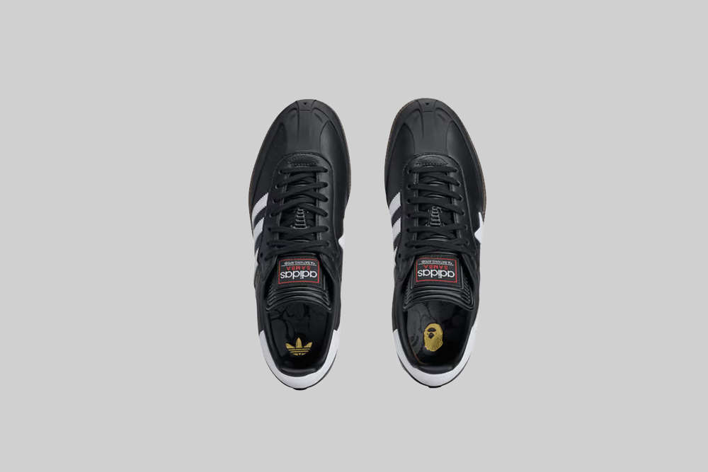 adidas x BAPE Football Samba 'Black and White' - JR9246
