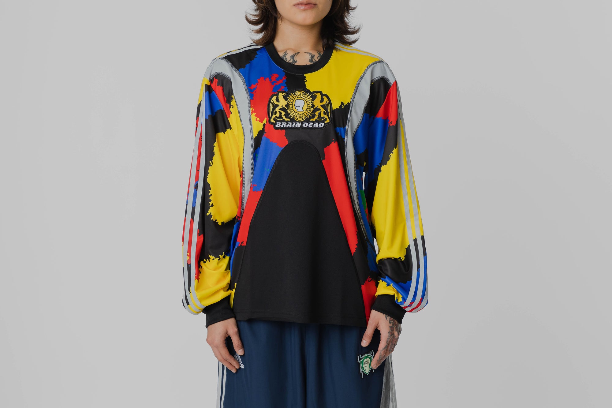 adidas x Brain Dead Graphic Printed LS - JY7958