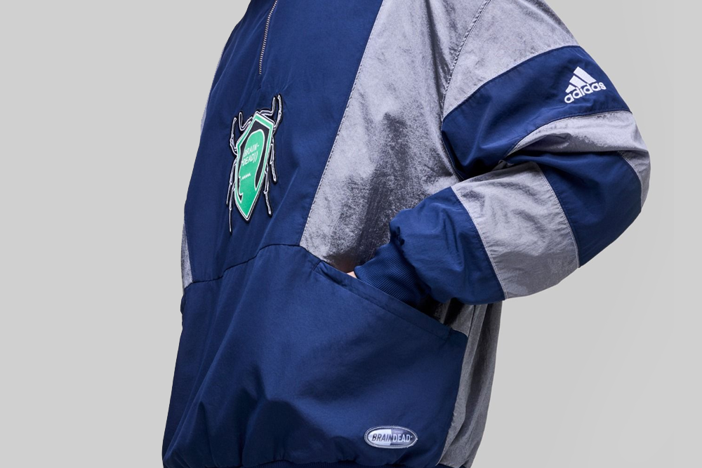 adidas x Brain Dead Half-Zip Track Sweatshirt - JZ1055