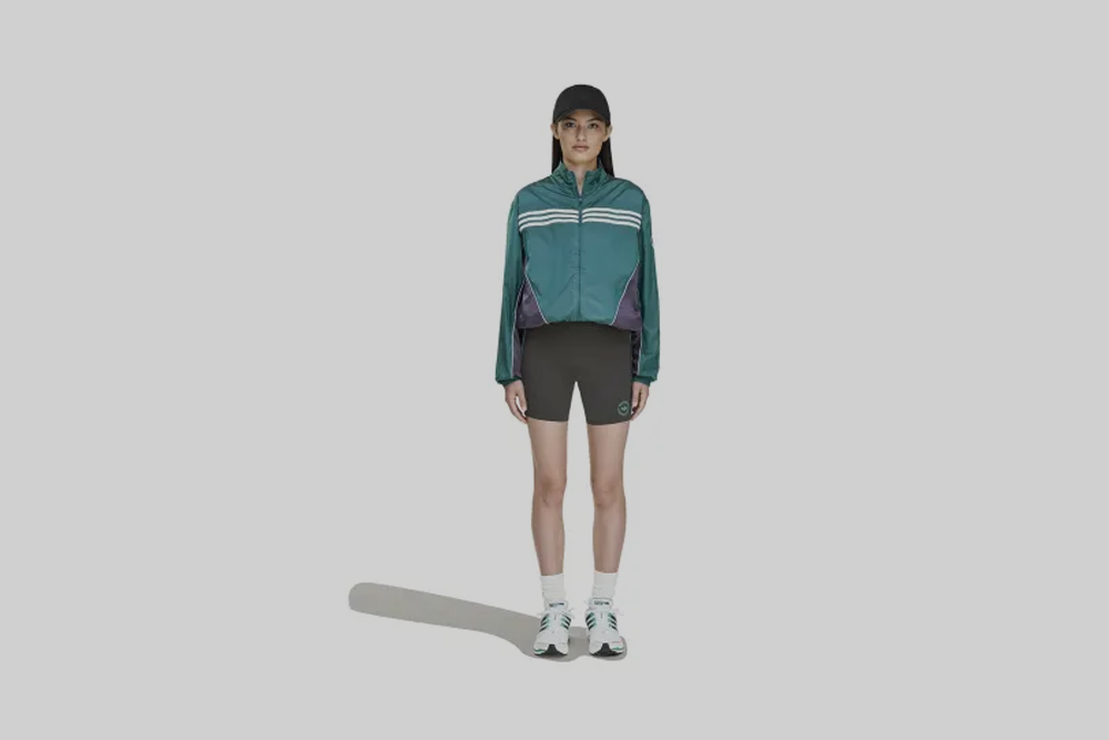 adidas x Sporty & Rich Short Legging 'Carbon' - KA0711