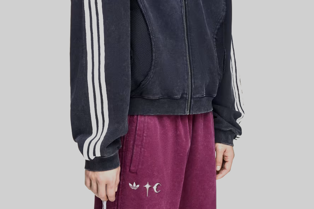 adidas x Thug Club Teamgeist Hooded Zip Up 'Black' - KC2209