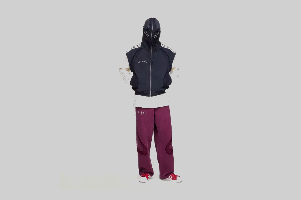 adidas x Thug Club Teamgeist Hooded Zip Up 'Black' - KC2209