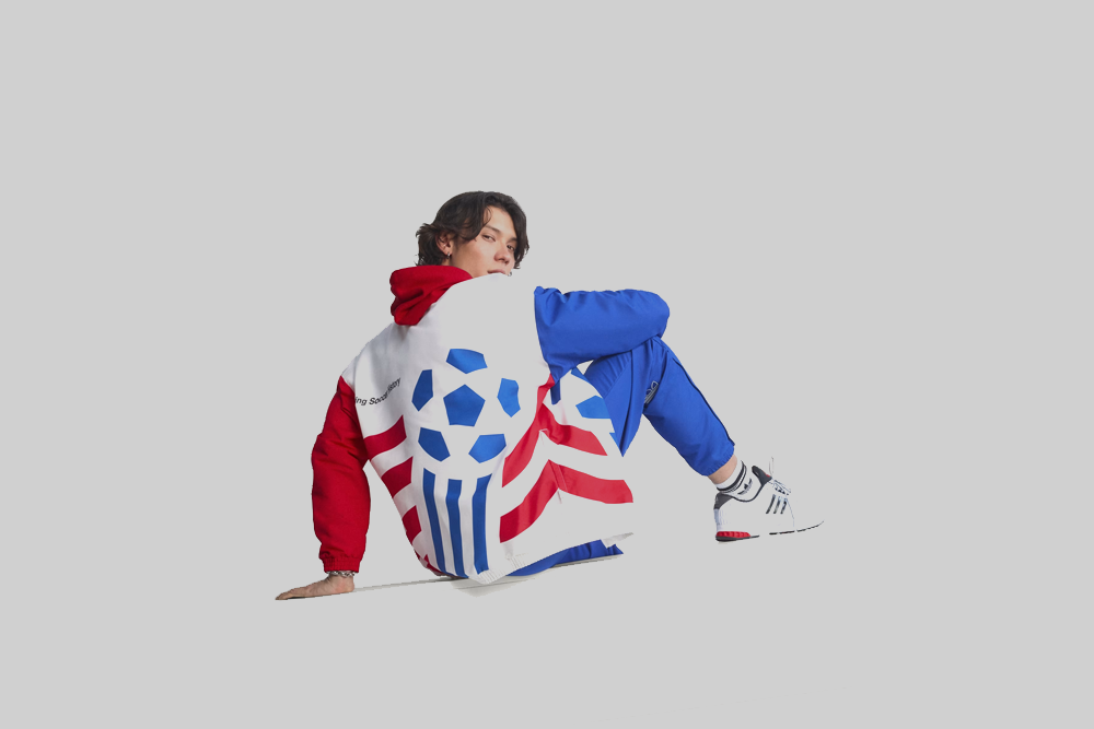 adidas Graphic Flat Knit Sport Jacket - KC5442