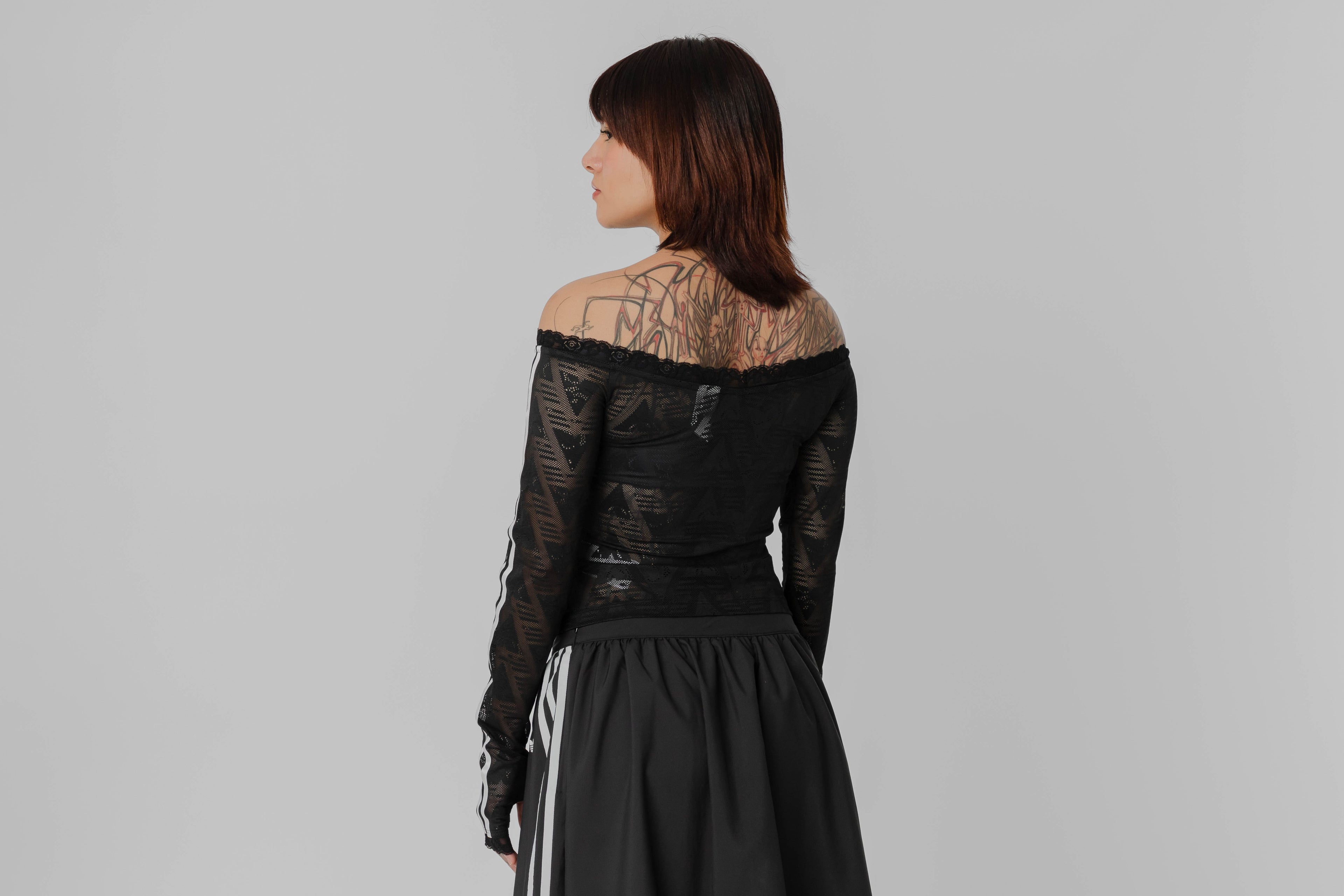 Women's adidas Lace Bardot Top - KD0350 - Lust México