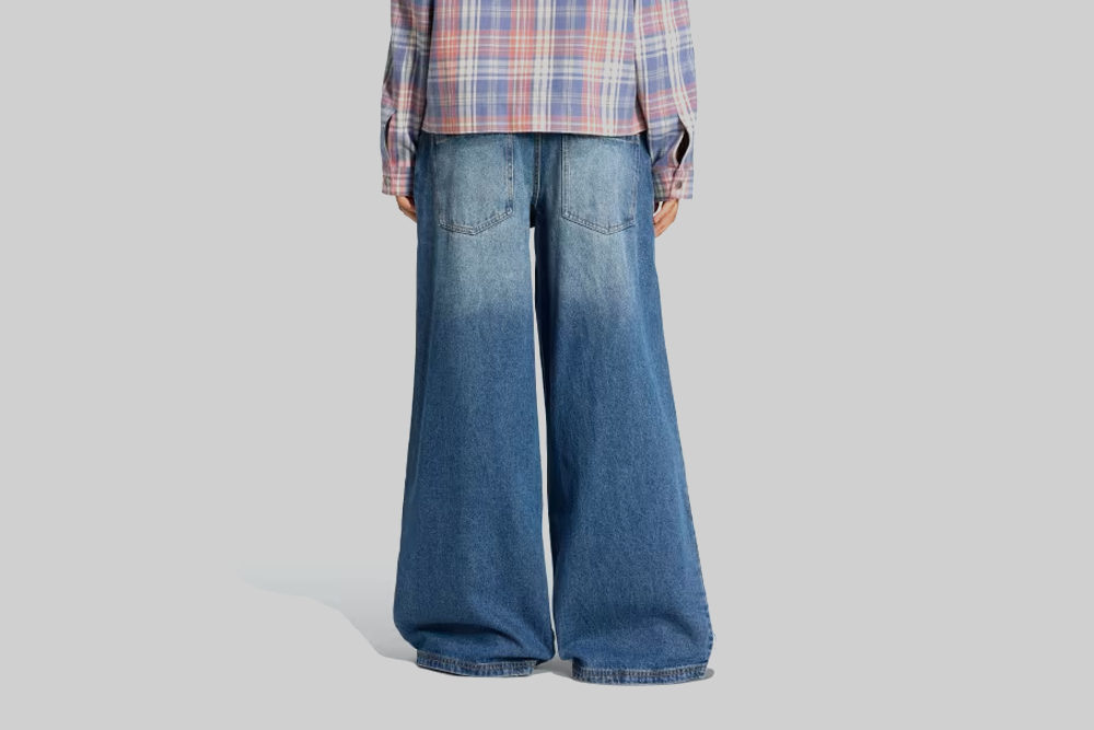 Women's adidas Originals Loose Denim Distressed Pants - KE3300