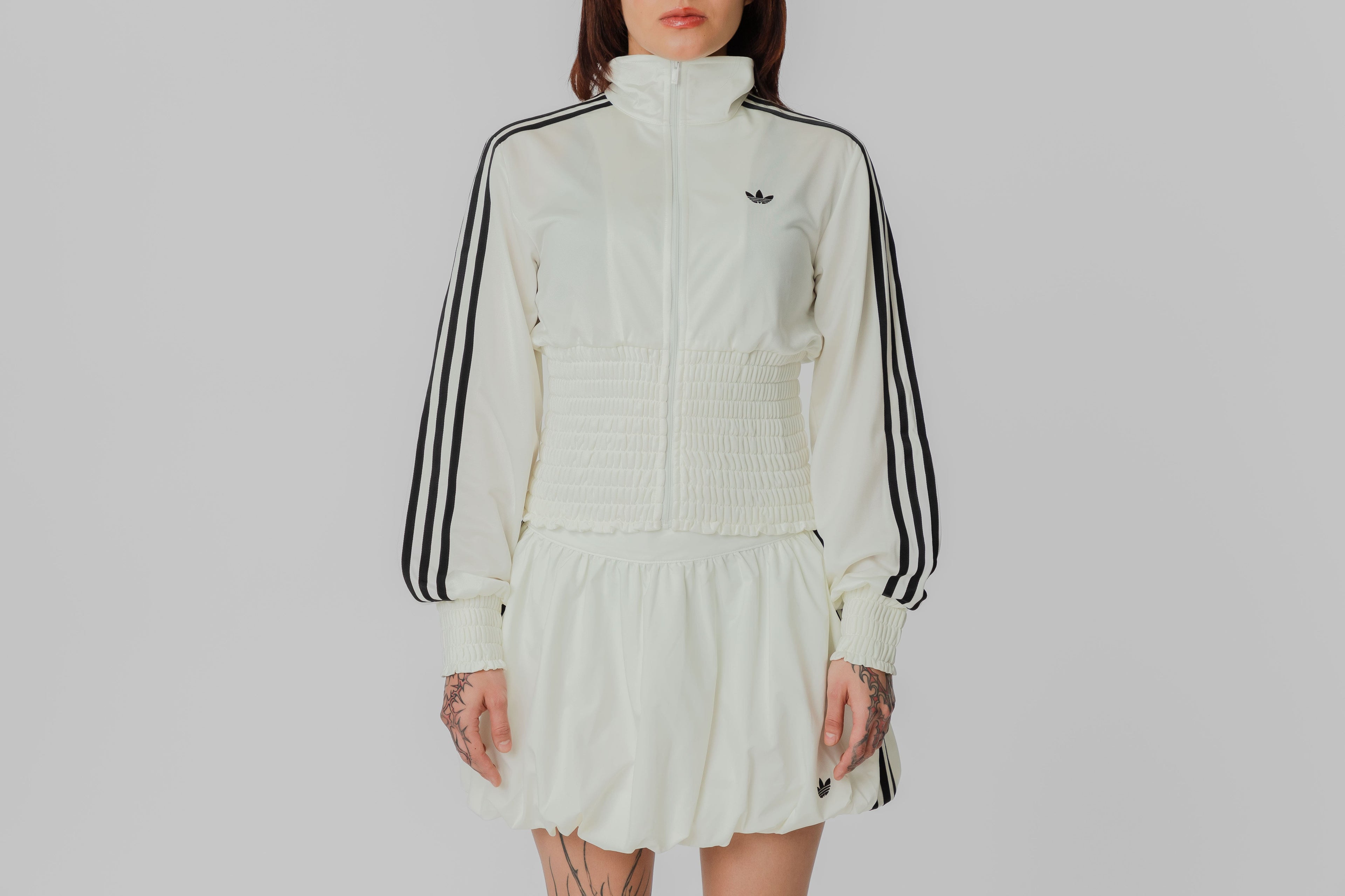 Women's adidas Smocked Firebird Track-Top - KE3436 - Lust México