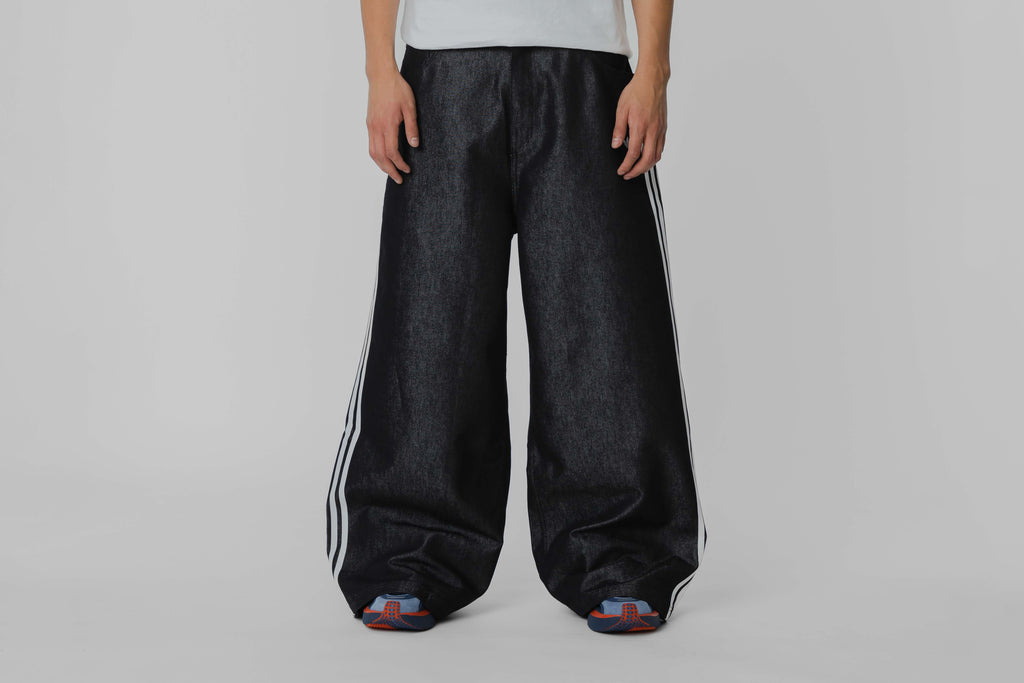 Women's adidas Adilenium Season 4 Teamgeist Baggy Shine Denim Pants - KE9799