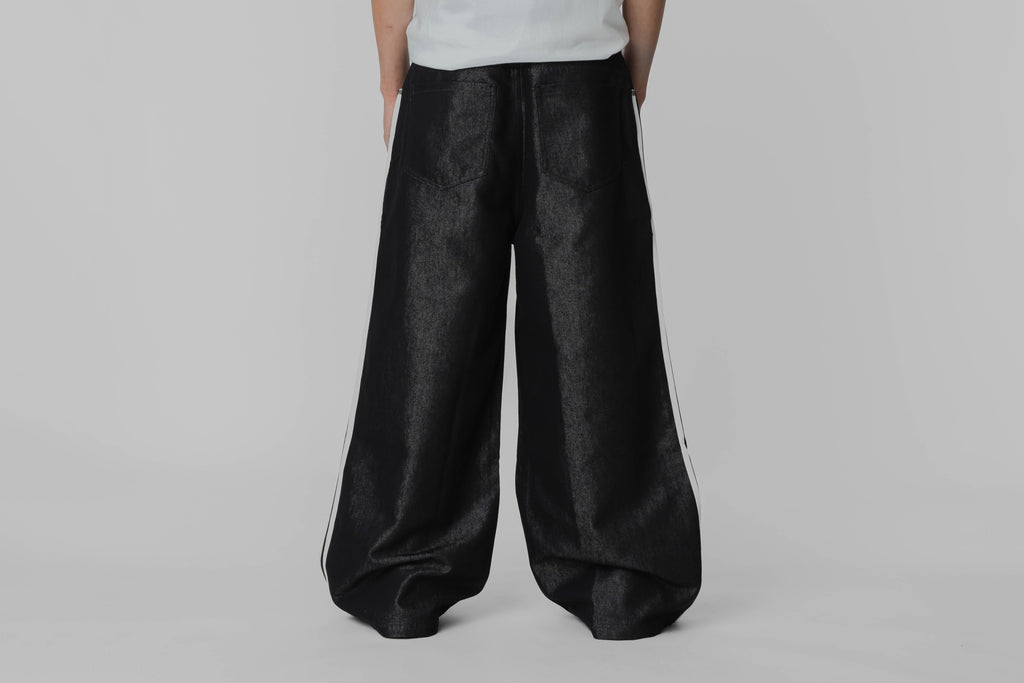 Women's adidas Adilenium Season 4 Teamgeist Baggy Shine Denim Pants - KE9799