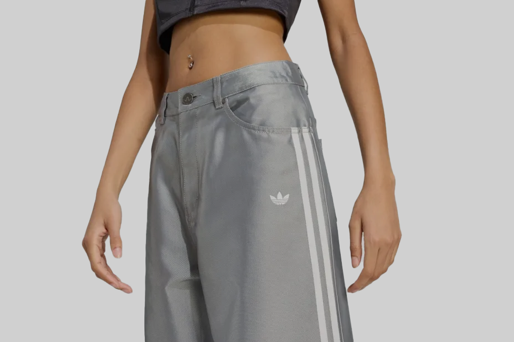 Women's adidas Adilenium Season 4 Teamgeist Baggy Shine Denim Pants - KE9800