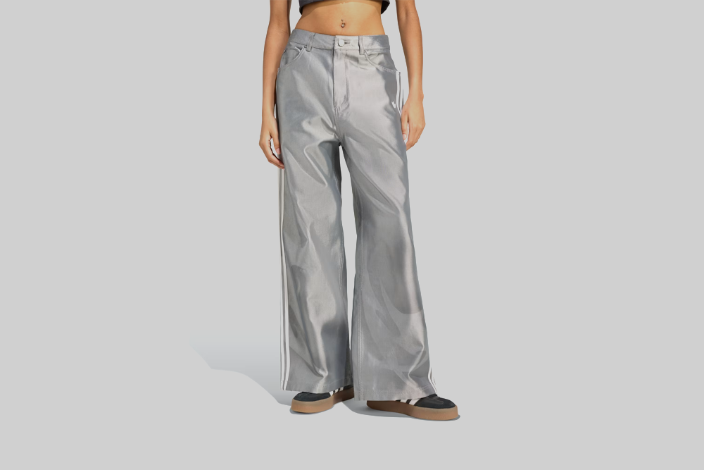 Women's adidas Adilenium Season 4 Teamgeist Baggy Shine Denim Pants - KE9800