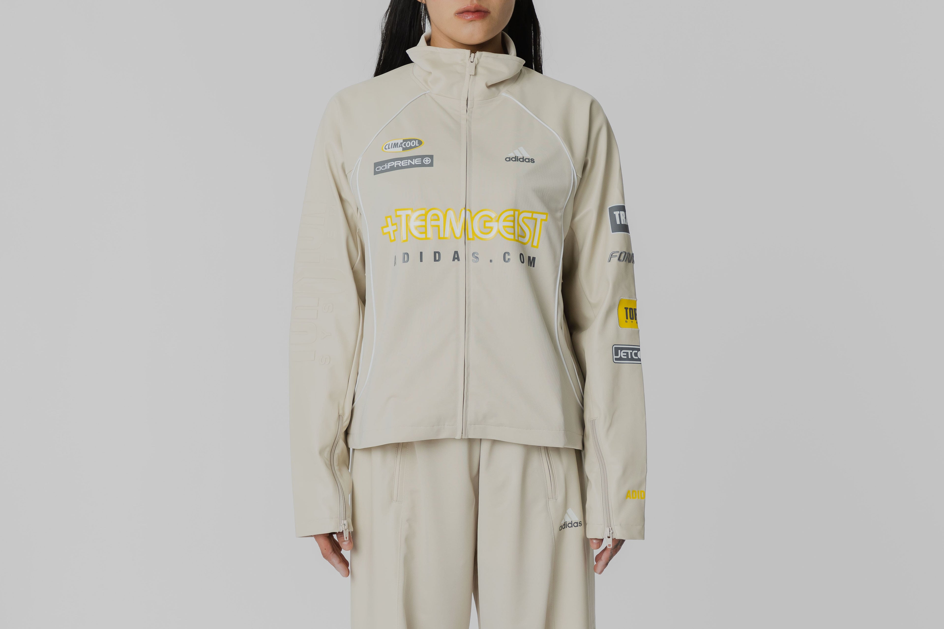 Women's adidas Adilenium Season 4 Teamgeist Faux Leather Track Top - KG0213 APP - TOP - UNISEX - ADULT - INLINE - FA - 25 en Lust México