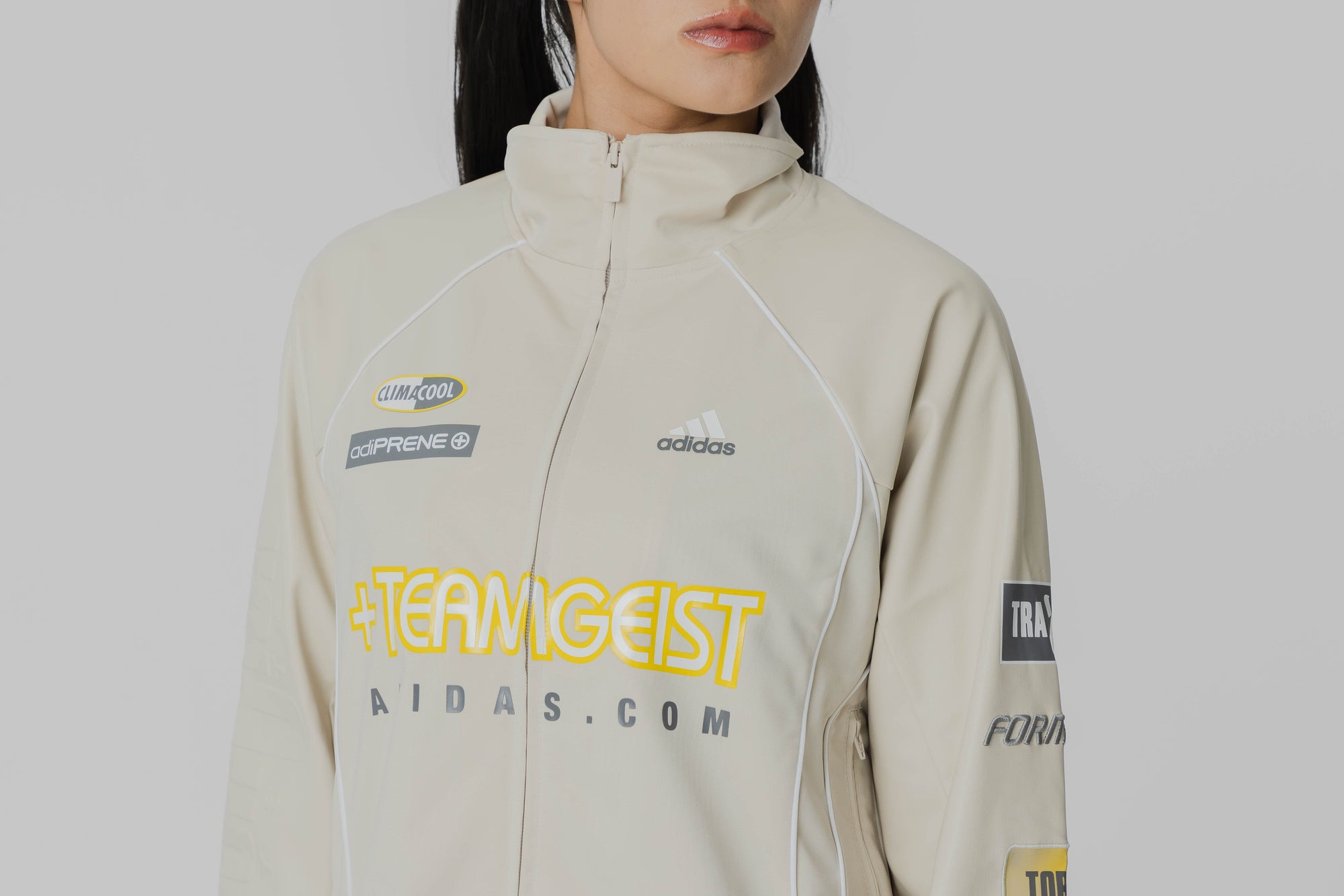 Women's adidas Adilenium Season 4 Teamgeist Faux Leather Track Top - KG0213