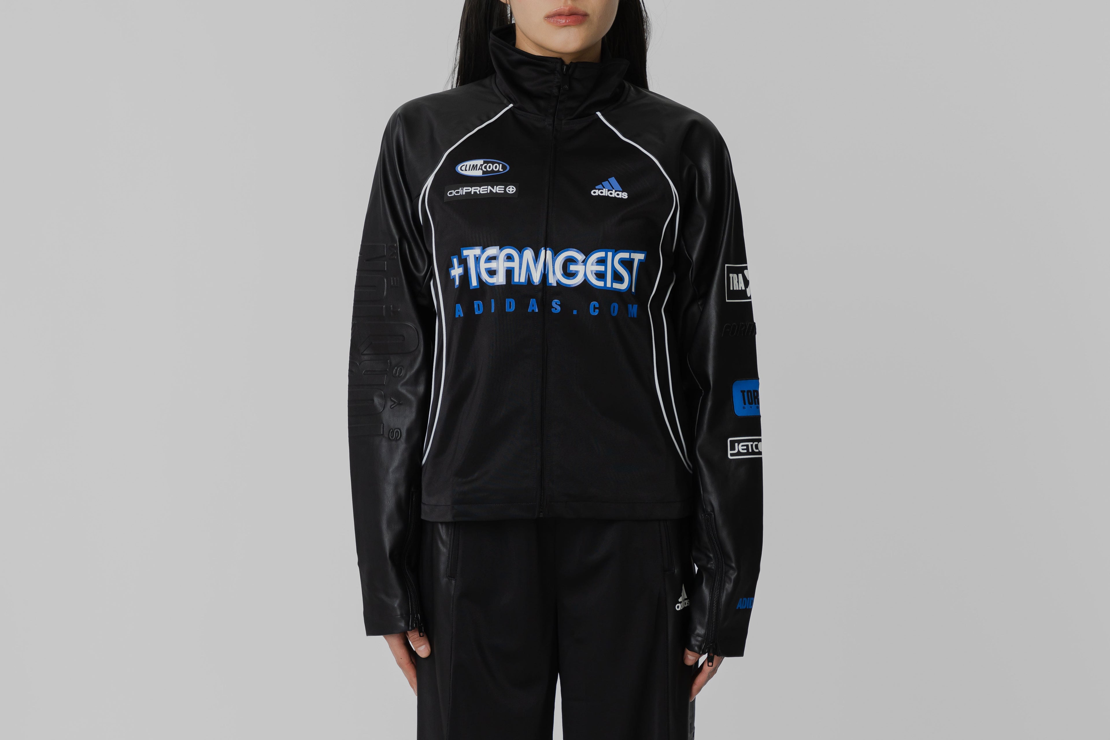 Women's adidas Adilenium Season 4 Teamgeist Faux Leather Track Top - KH1985 APP - TOP - UNISEX - ADULT - INLINE - FA - 25 en Lust México