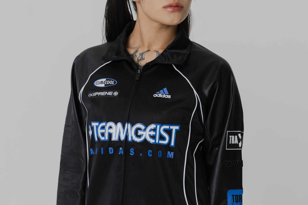 Women's adidas Adilenium Season 4 Teamgeist Faux Leather Track Top - KH1985