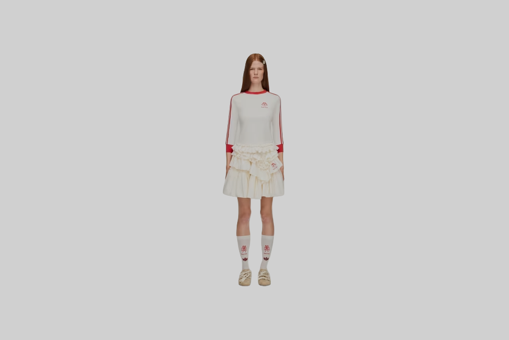 Women's adidas x Simone Rocha Frill Skirt - KQ6958 - Lust México
