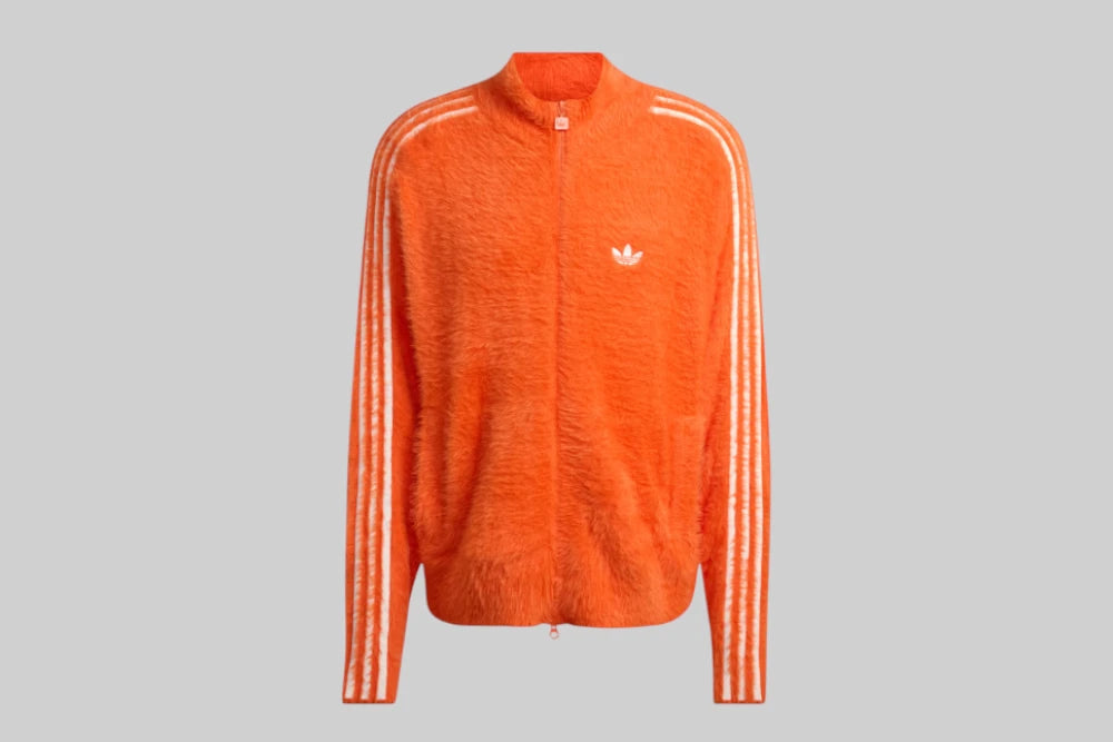 adidas Faux Mohair Classic Track Top "Semi Impact Orange" - KR5144