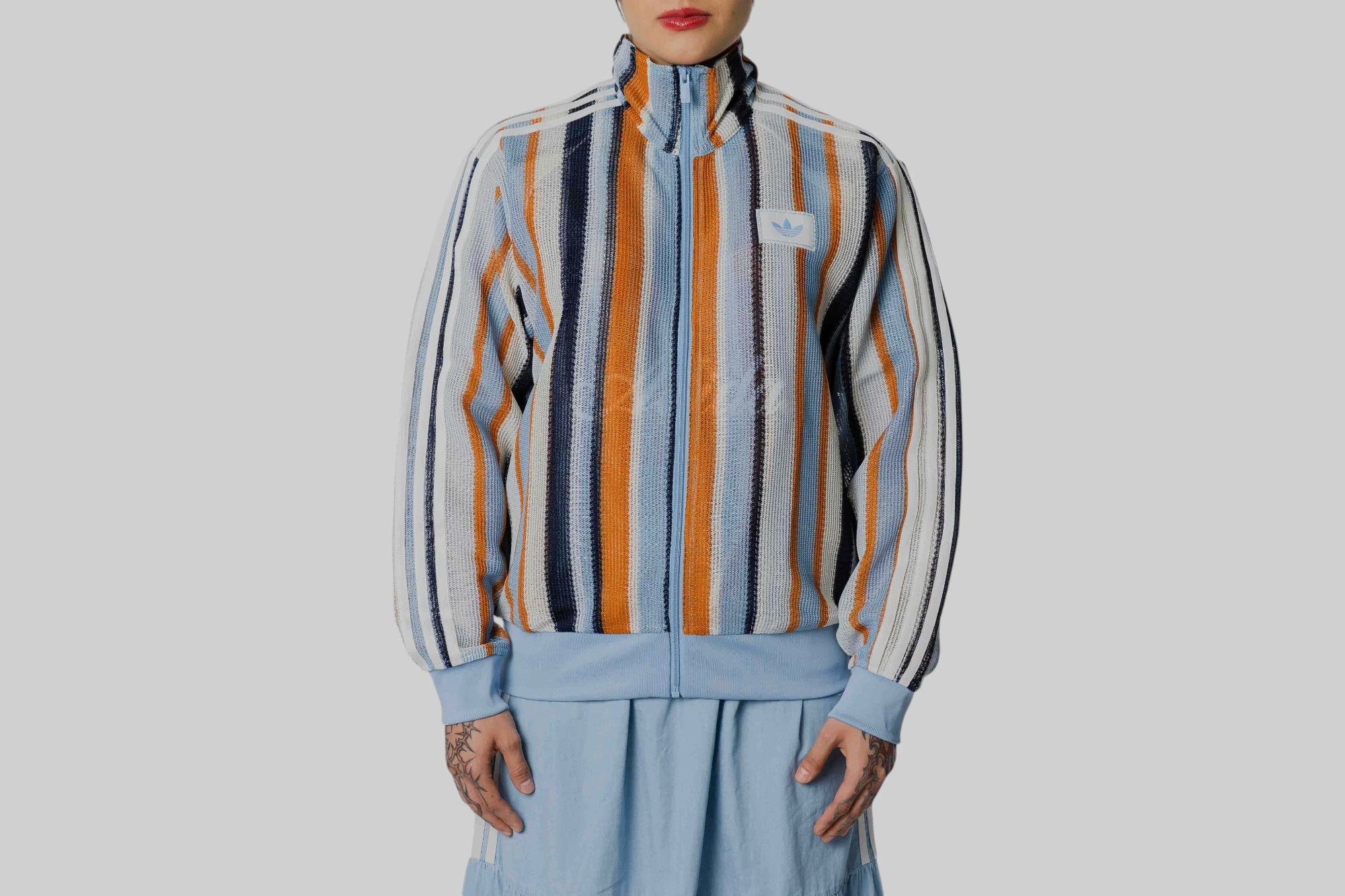 Women's adidas Summer Glow Knit Firebird Track Top - KX9473 - Lust México