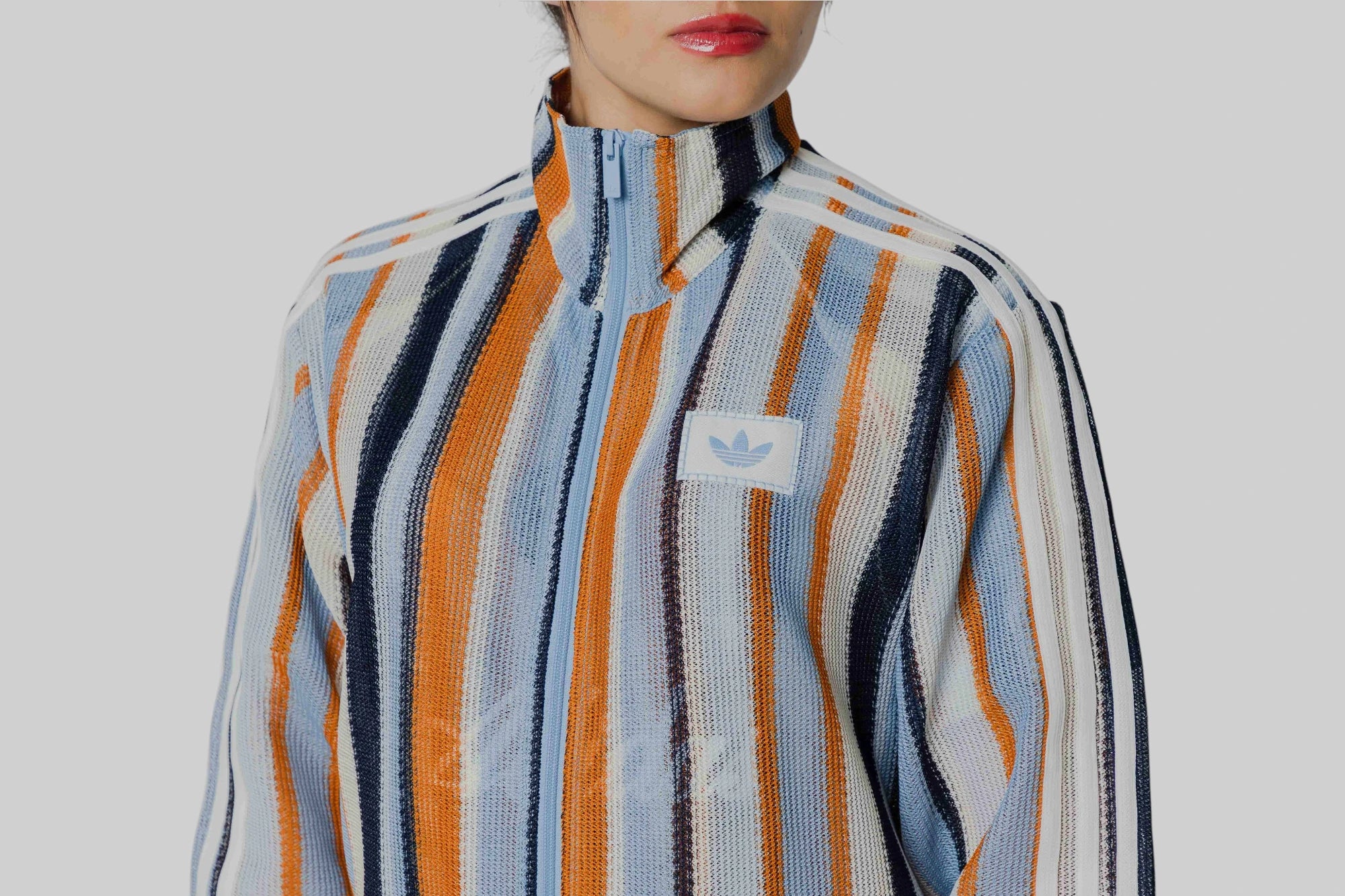 Women's adidas Summer Glow Knit Firebird Track Top - KX9473 - Lust México