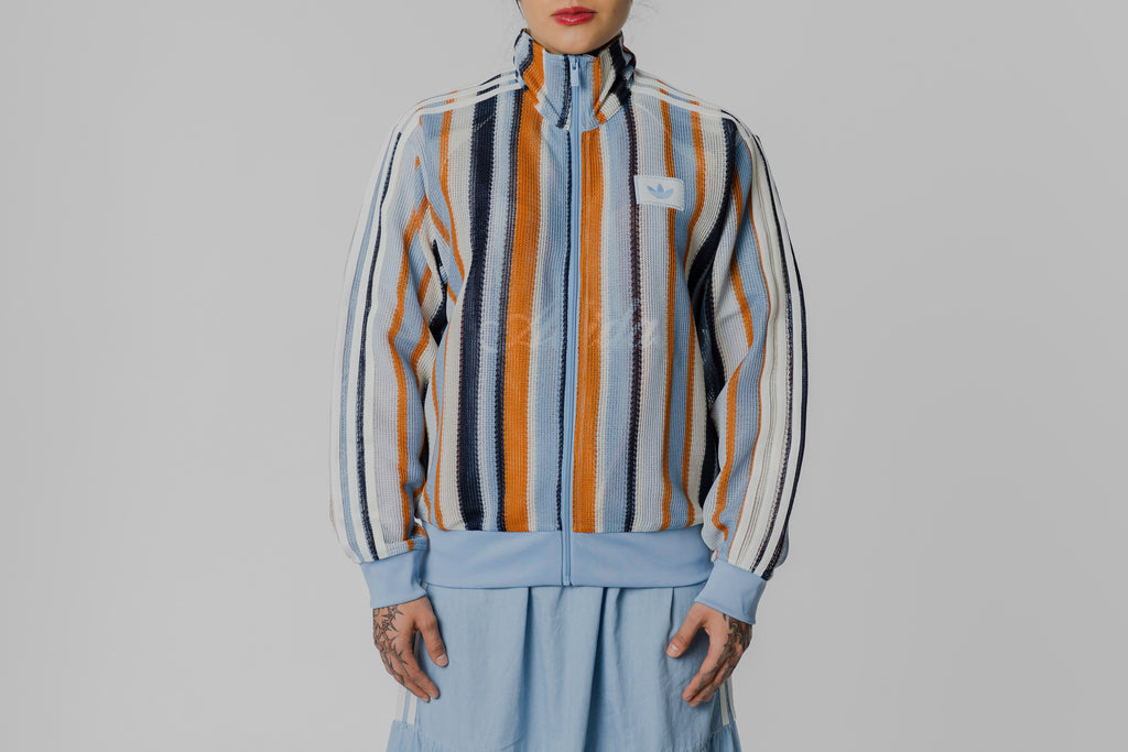 Women's adidas Summer Glow Knit Firebird Track Top - KX9473 - Lust México