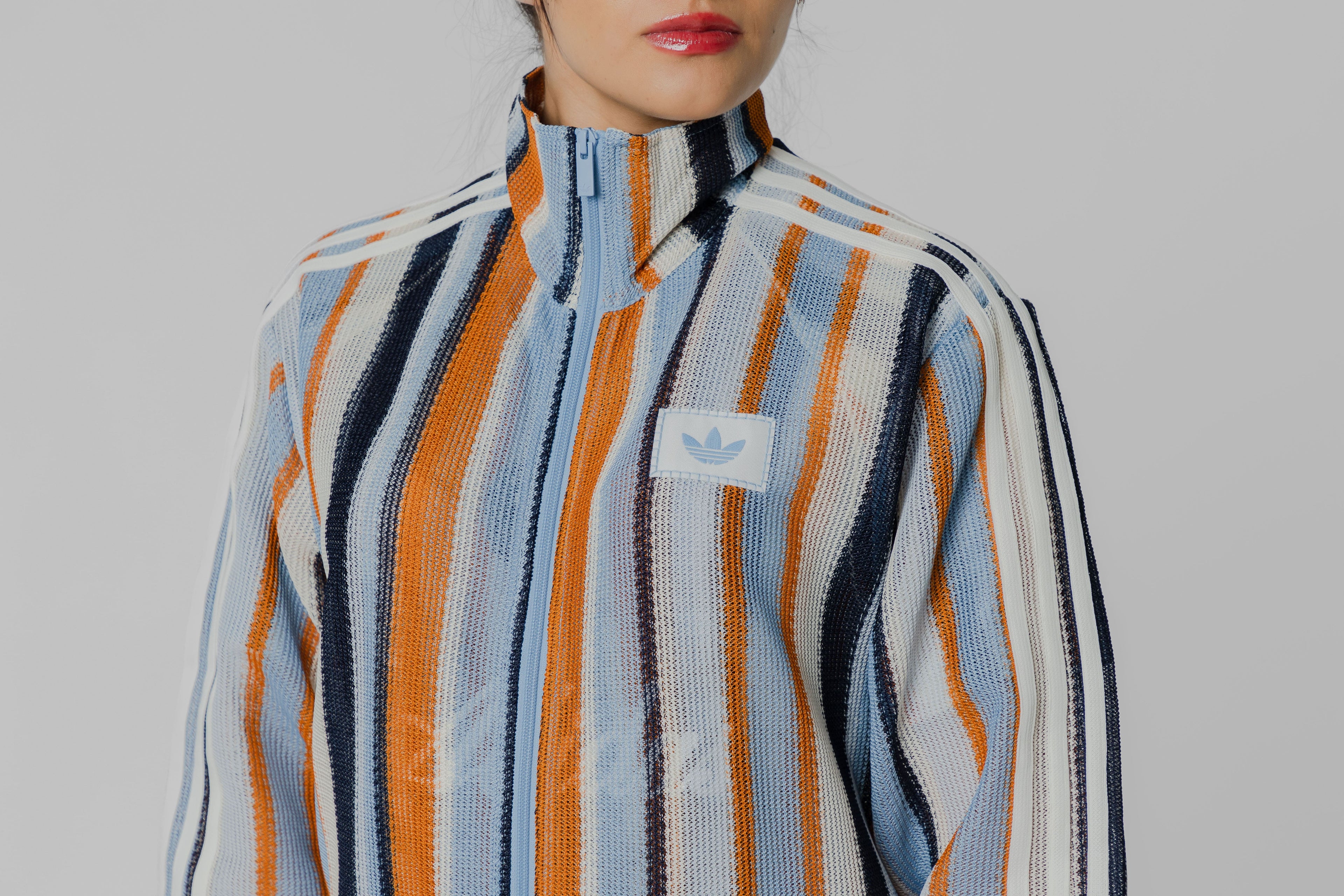 Women's adidas Summer Glow Knit Firebird Track Top - KX9473 - Lust México