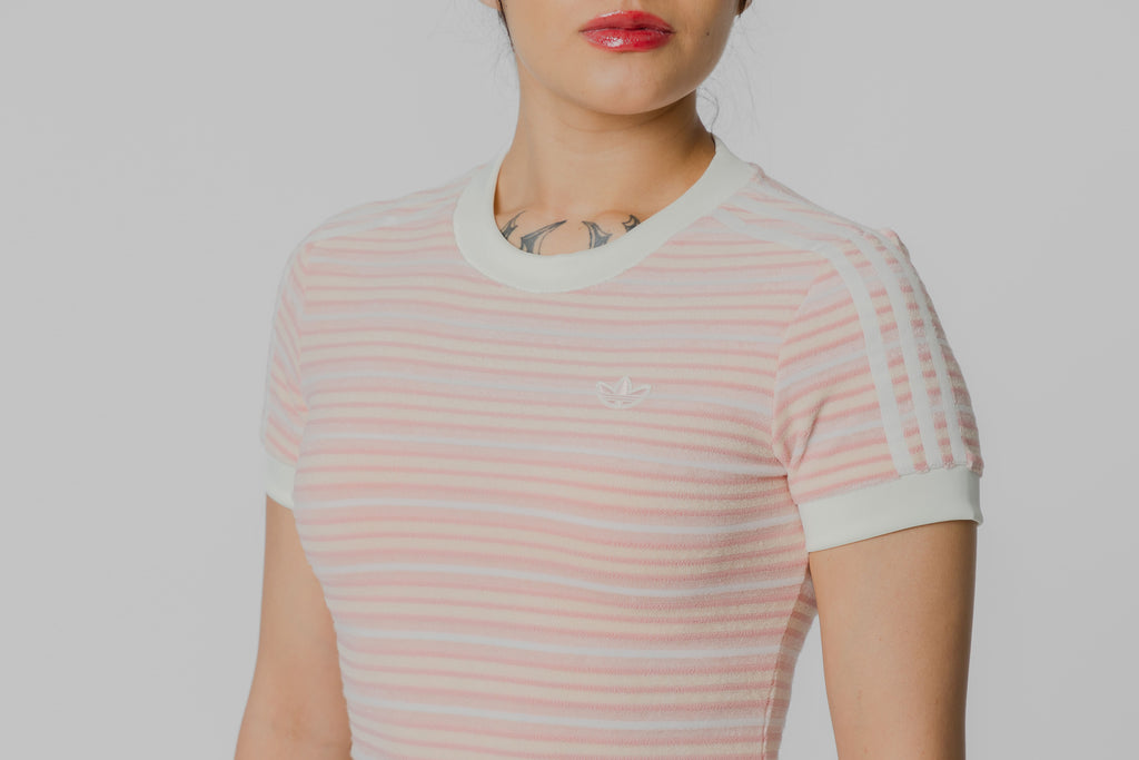 Women's adidas Summer Glow Striped Tee - KY8116 - Lust México