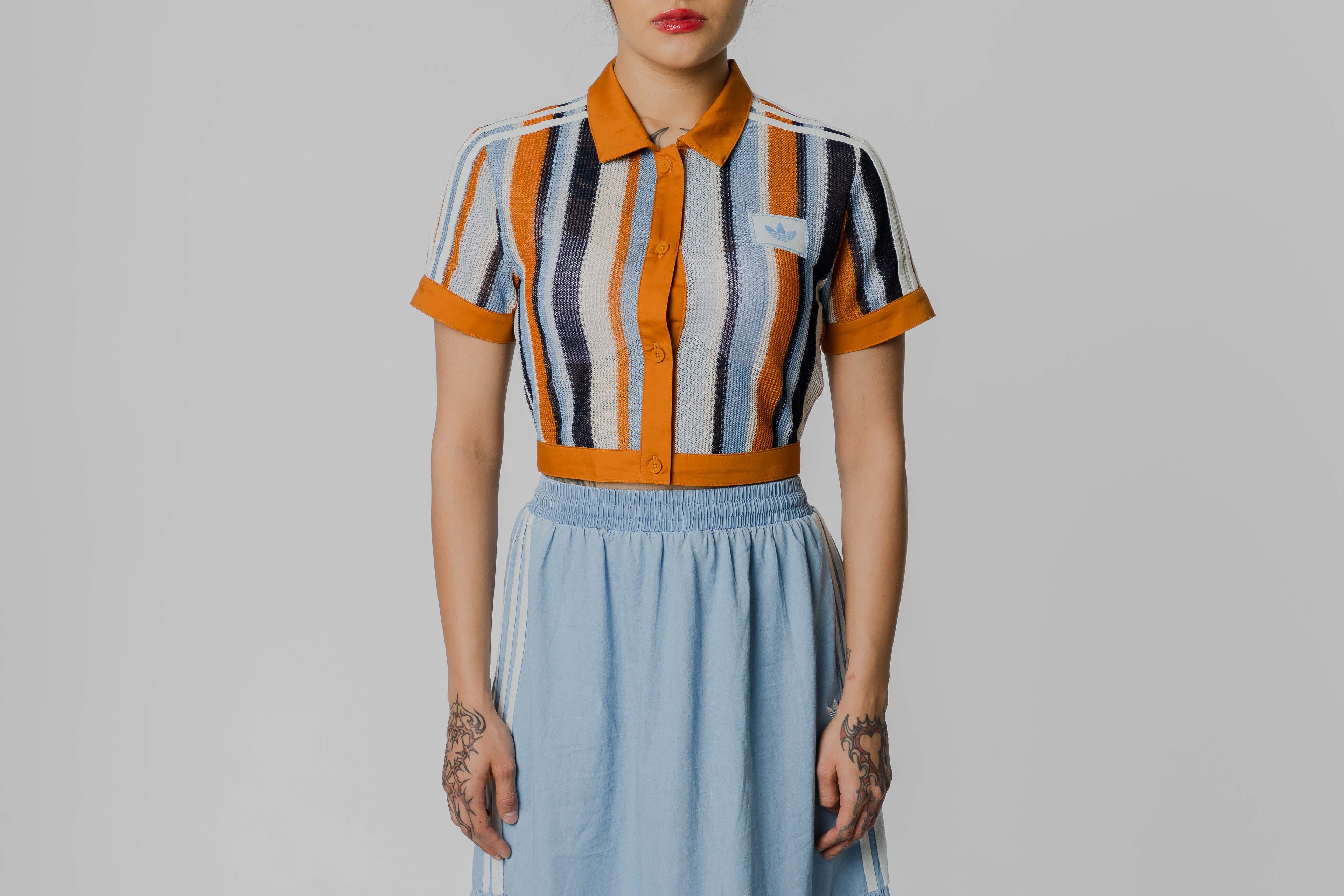 Women's adidas Summer Glow Striped Cropped - KY8139 - Lust México